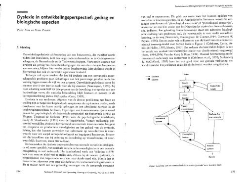 Dyslexie in ontwi kkelingsperspectief: gedrag en biologische aspecten