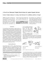 A Novel Low Molecular Weight Chiral Gelator for Apolar Organic ...