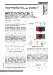 Synthesis and application in asymmetric C–C bond formation of ...