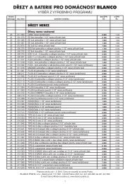 PRODEJNÍ AKCE 2013/1 - Blanco