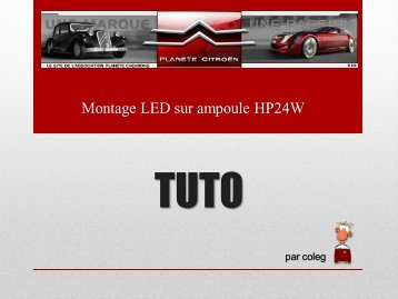 Montage LED sur ampoule HP24W - Fichier PDF