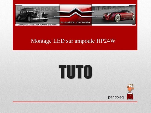 Montage LED sur ampoule HP24W - Fichier PDF