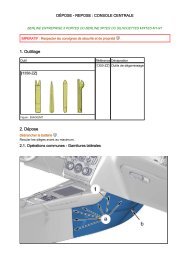 Depose repose Console centrale