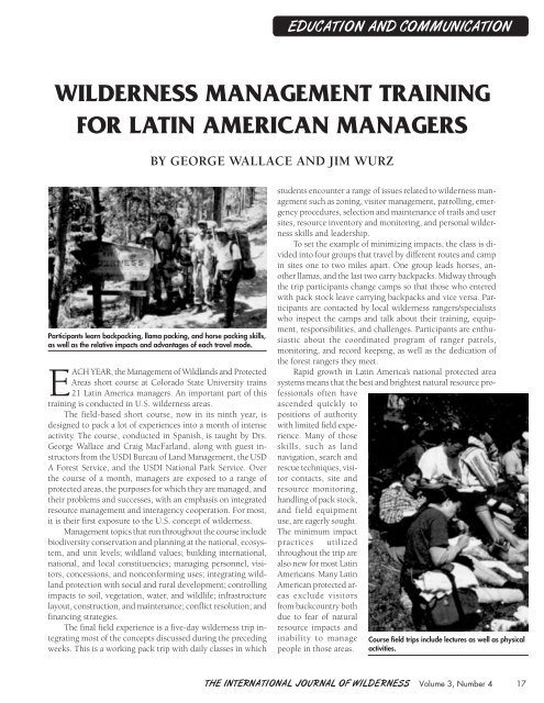 Download full PDF - International Journal of Wilderness