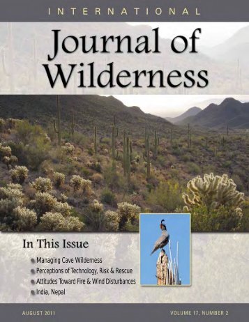 Download the August 2011 PDF - International Journal of Wilderness
