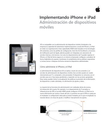 Implementando iPhone e iPad AdministraciÃ³n de ... - Apple