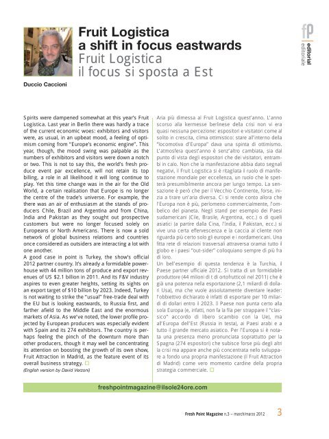 Fresh Point Magazine - B2B24 - Il Sole 24 Ore