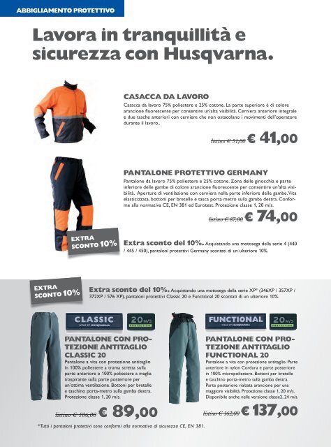 Husqvarna. Il miglior investimento autunnale.