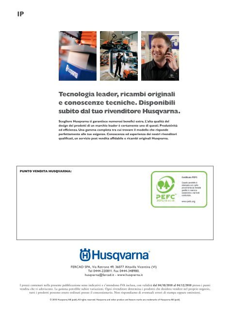 Husqvarna. Il miglior investimento autunnale.