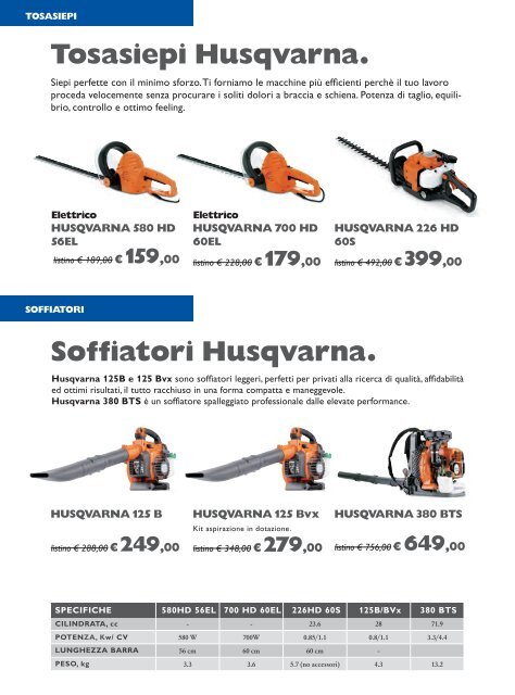 Husqvarna. Il miglior investimento autunnale.