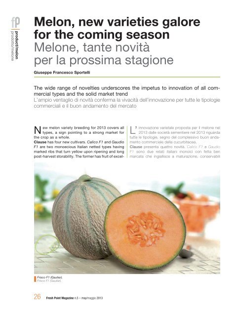 Fresh Point Magazine - B2B24 - Il Sole 24 Ore