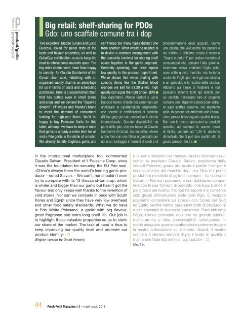 Fresh Point Magazine - B2B24 - Il Sole 24 Ore