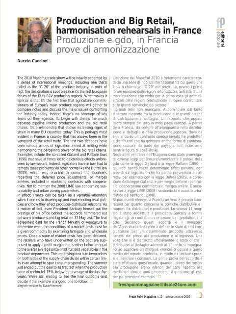 Fresh Point Magazine - B2B24 - Il Sole 24 Ore