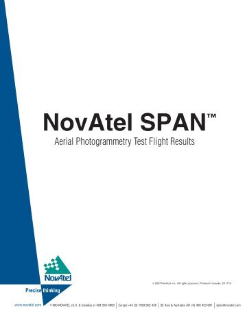 Download NovAtel SPAN™ Aerial Photogrammetry ... - Inside GNSS