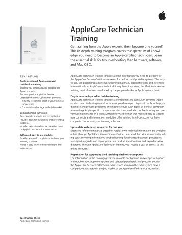 AppleCare Technician Training