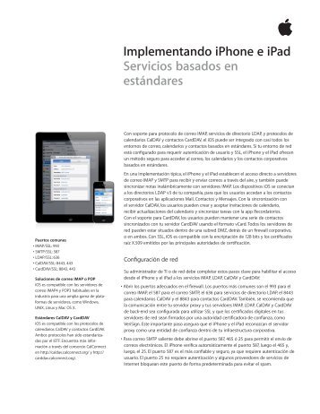 Implementando iPhone e iPad Servicios basados en ... - Apple