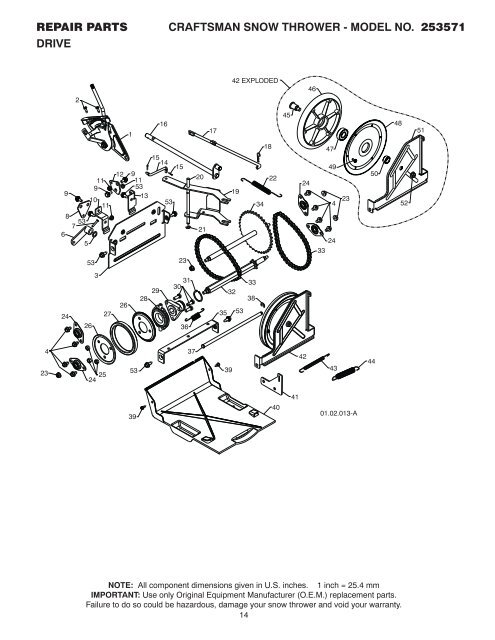 REPAIR PARTS MANUAL