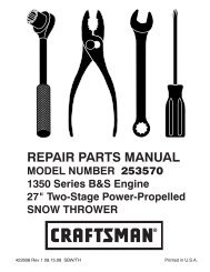 REPAIR PARTS MANUAL