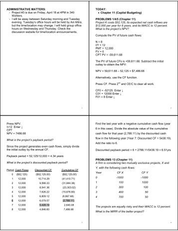 x4 - FIN221 Discussion Notes