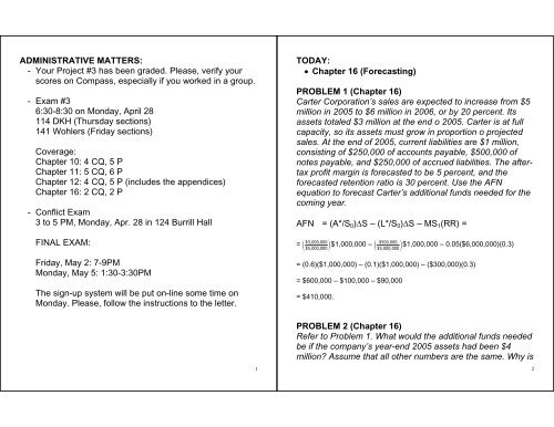 X2 Fin221 Discussion Notes