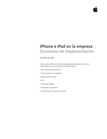 iPhone e iPad en la empresa - Apple
