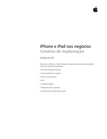 Como implantar o iPhone eo iPad Exchange ActiveSync - Apple