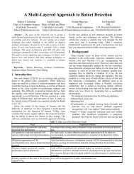 A Multi-Layered Approach to Botnet Detection - ResearchGate