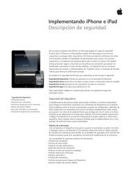 Implementando iPhone e iPad DescripciÃ³n de seguridad - Apple