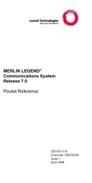 MERLIN LEGEND® Communications System ... - users.757.org