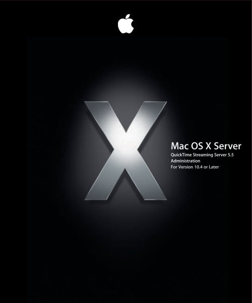 Managing Your QuickTime Streaming Server - Apple