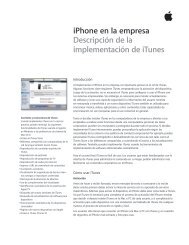 iPhone en la empresa DescripciÃ³n de la  implementaciÃ³n de ... - Apple