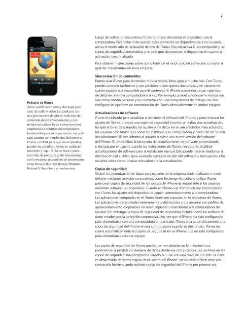 iPhone en la empresa DescripciÃ³n de la  implementaciÃ³n de ... - Apple