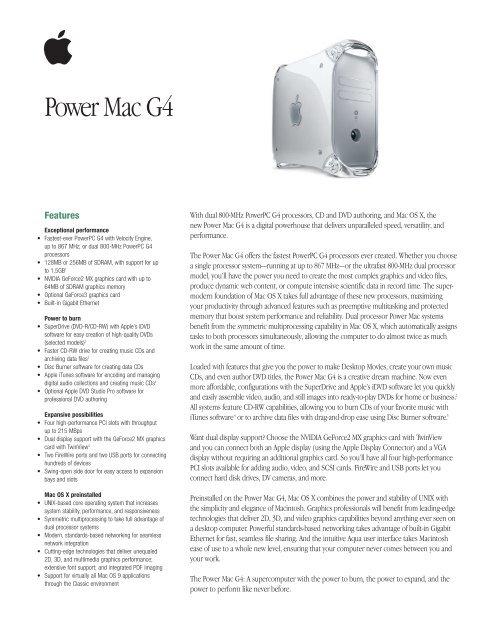 Power Mac G4 - Apple