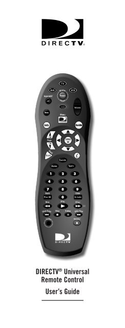 DirecTV Remote Control Manual here - Direct TV and Dish Network ...