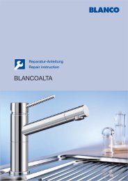Reparaturanleitung BLANCOALTA - Serwis