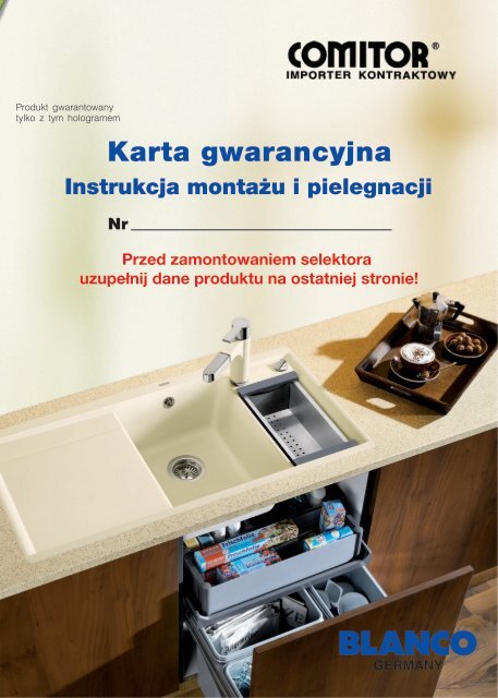 Karta Gwarancyjna - selektory Blanco wersja od ... - Serwis - Comitor