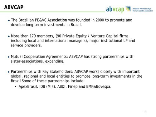 Private Equity and Venture Capital in Brazil - BVCA admin