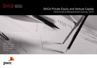 BVCA Private Equity and Venture Capital Performance - BVCA admin