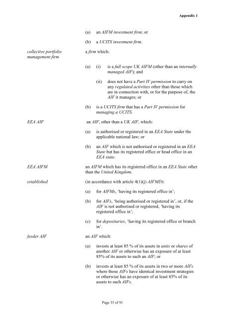 CP12/32: Implementation of the Alternative ... - BVCA admin