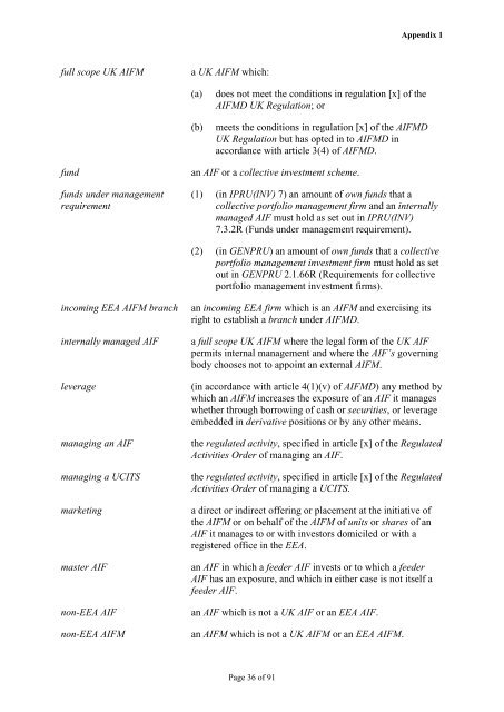 CP12/32: Implementation of the Alternative ... - BVCA admin