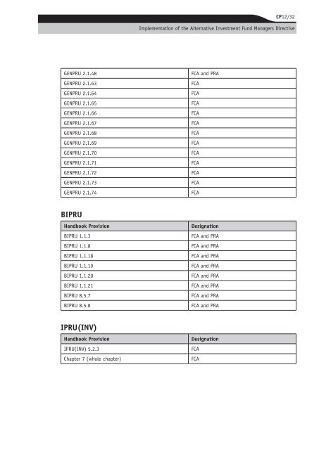 CP12/32: Implementation of the Alternative ... - BVCA admin