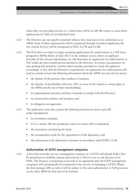 CP12/32: Implementation of the Alternative ... - BVCA admin