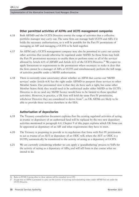 CP12/32: Implementation of the Alternative ... - BVCA admin