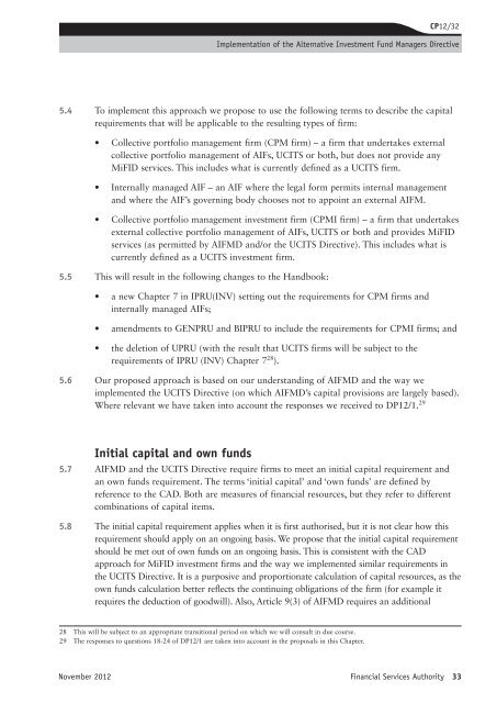 CP12/32: Implementation of the Alternative ... - BVCA admin