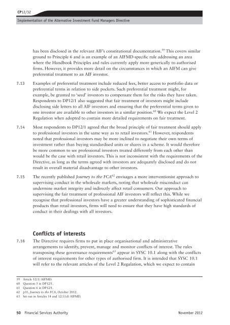 CP12/32: Implementation of the Alternative ... - BVCA admin