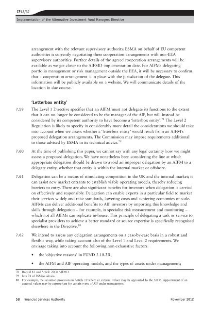 CP12/32: Implementation of the Alternative ... - BVCA admin