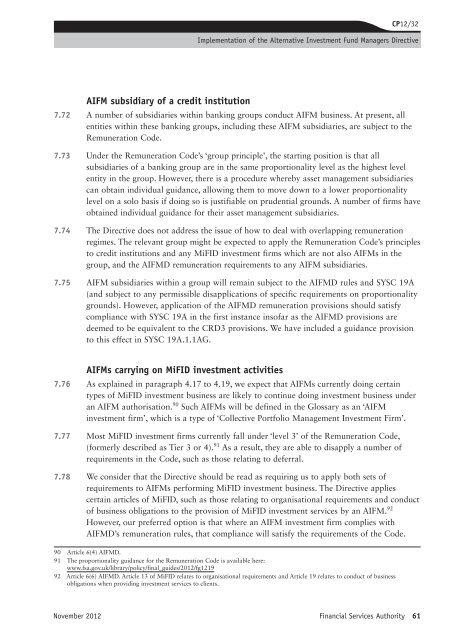 CP12/32: Implementation of the Alternative ... - BVCA admin