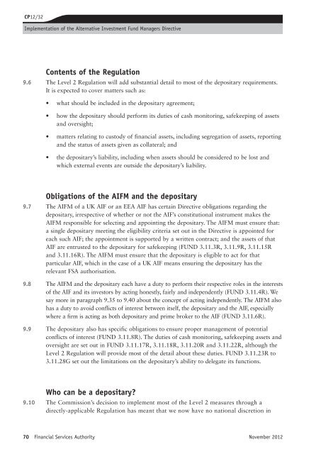 CP12/32: Implementation of the Alternative ... - BVCA admin