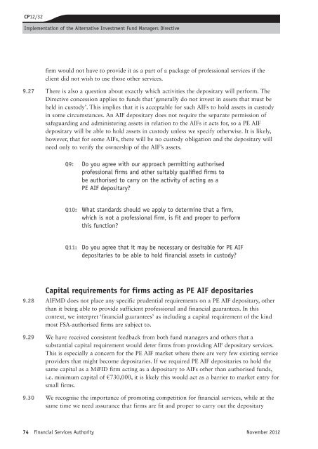 CP12/32: Implementation of the Alternative ... - BVCA admin