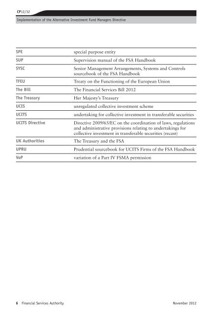 CP12/32: Implementation of the Alternative ... - BVCA admin